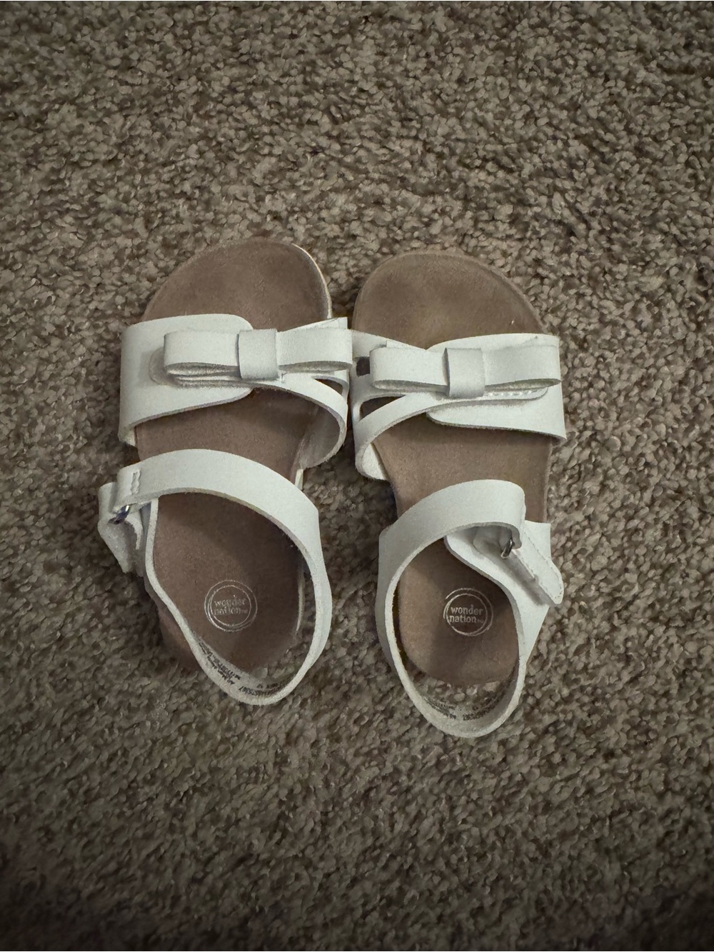Size 5 Toddler White Sandals